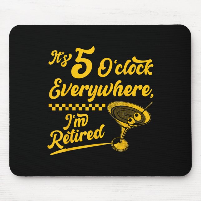 Mousepad São 5 horas em todo lugar presentes de granizo ref (Frente)