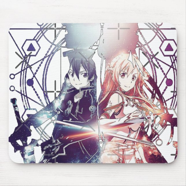 MOUSEPAD SAO KIRITO ASUNA (Frente)
