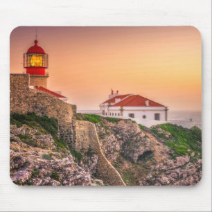 Mousepad Sao Vicente de Cabo no por do sol o Algarve,