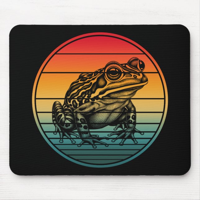 Mousepad Sapo Anfíbio Retro Vintage (Frente)