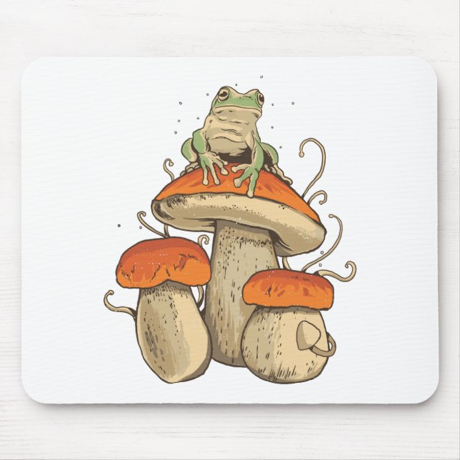 Mousepad Sapo com cogumelos (Frente)