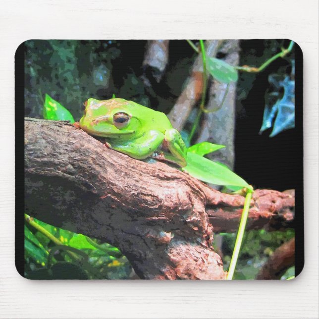 Mousepad Sapo de Árvore de Histórias em Quadrinhos (Frente)