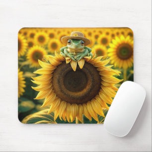 Mousepad Sapo de girassol amarelo