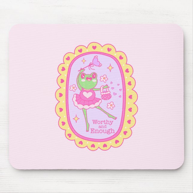 Mousepad Sapo de Jolly bonito - Digno e Suficiente (Frente)