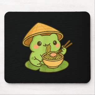Mousepad Sapo Fofo Comendo Ramen Anime Presentes Japoneses