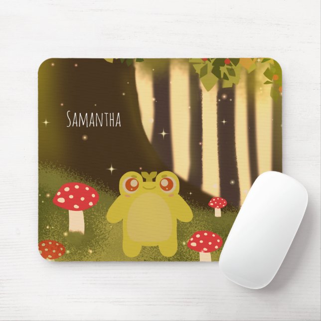Mousepad Sapo Na Natureza Mágica (Com mouse)