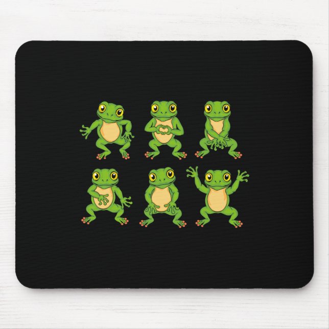 Mousepad Sapo Para Crianças Dançando Sapos (Frente)