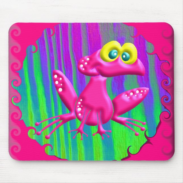 Mousepad Sapo retro Funky da paz (Frente)