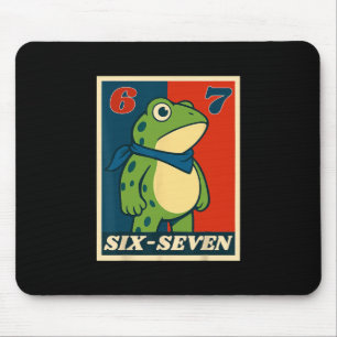 Mousepad Sapo Seis Sete Engraçado 6 7 Meme Geração Alpha Gí