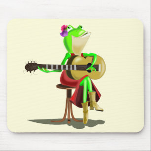 Mousepad Sapo tocando violão