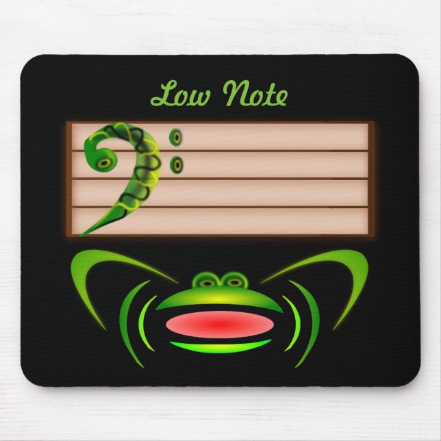 Mousepad Sapo Verde Nota Baixa (Frente)