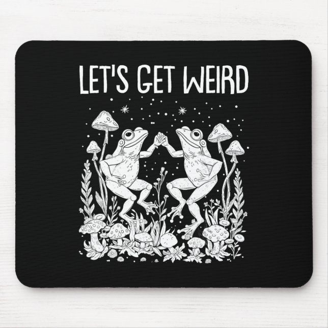Mousepad Sapos Dançantes Cogumelos Vamos Obter Algodão Estr (Frente)
