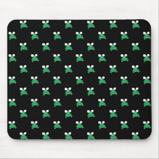 Mousepad Sapos verdes no tapete do rato preto