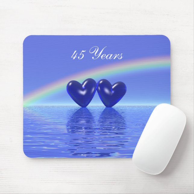 Mousepad Sapphire Hearts do 45º aniversário (Com mouse)