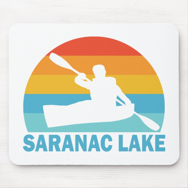 Mousepad Saranac Lake New York Kayak (Frente)
