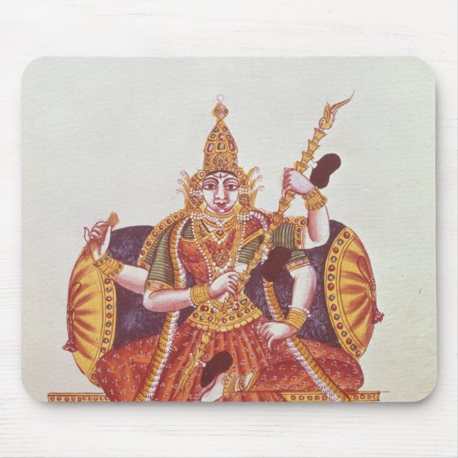 Mousepad Saratheswathee, deusa hindu da aprendizagem (Frente)
