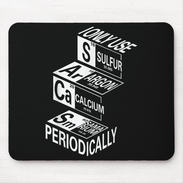 Mousepad Sarcasm Periódico Mesa Elemento Estranho Piada Cie (Frente)