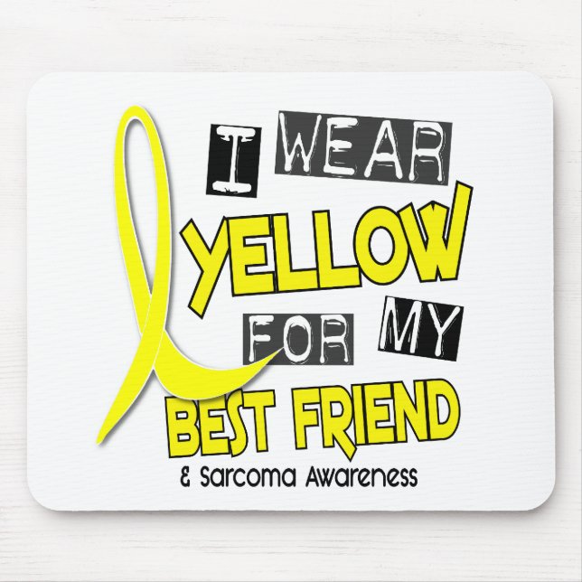 Mousepad Sarcoma EU VISTO o AMARELO PARA MEU MELHOR AMIGO (Frente)