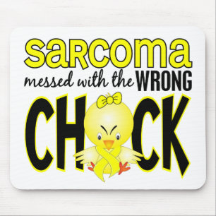 Mousepad Sarcoma sujado com o pintinho errado