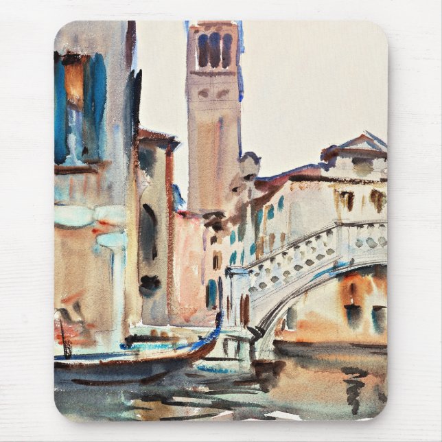 Mousepad Sargent - Uma Ponte e uma Campanila, Veneza, (Frente)