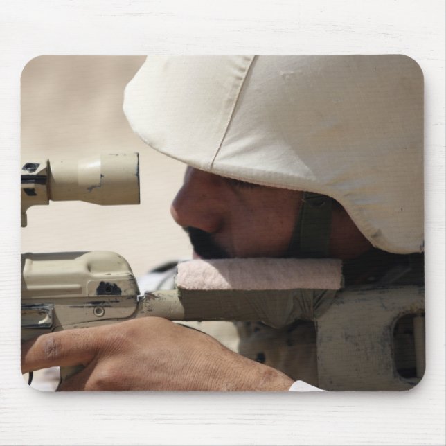 Mousepad Sargento do Exército iraquiano em mira (Frente)