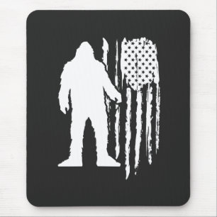 Mousepad Sasquatch Bigfoot American Flag