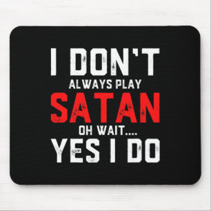 Mousepad Satã Figurino Diabo Halloween Satã