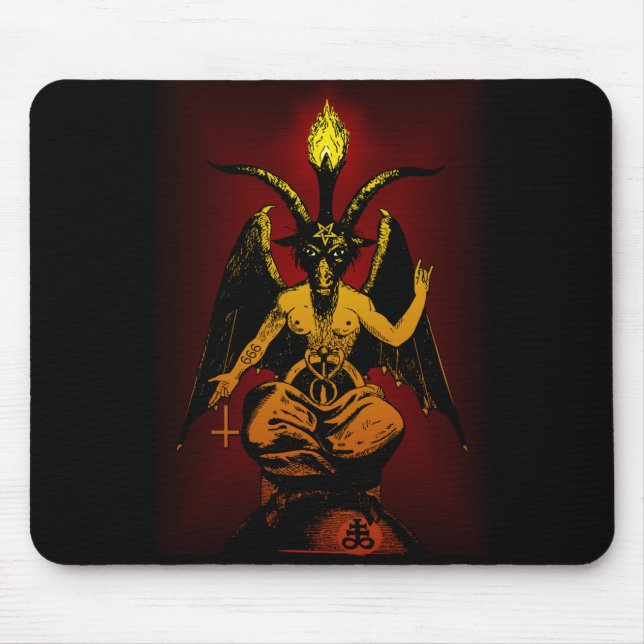 Mousepad satânico da cabra (Frente)