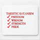 Mousepad Satanism/devoção Theistic de Luciferianism (Frente)