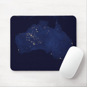 Mousepad Satélite As Luzes Noturnas Da Austrália.