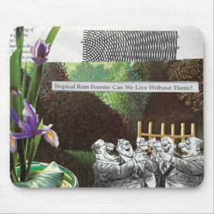 Mousepad Sátira Engraçado da Piada Política Florestal sobre