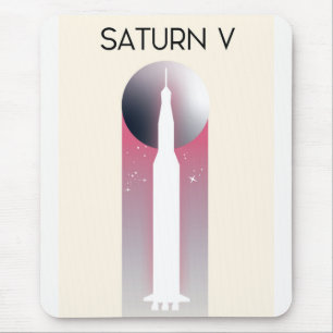 Mousepad Saturn V Apollo Space Art