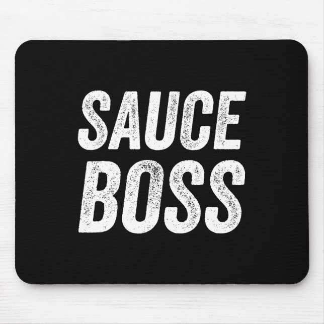 Mousepad Sauce Boss Chef Bbq Cook Food Humorousa  (Frente)