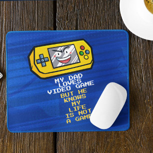 Mousepad Saudação de Dia de os pais Portátil de Jogo Amarel