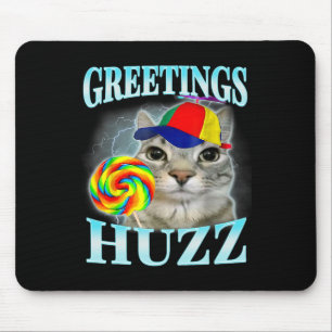 Mousepad Saudações Huzz Meme de gíria engraçado Gen Z Gen A