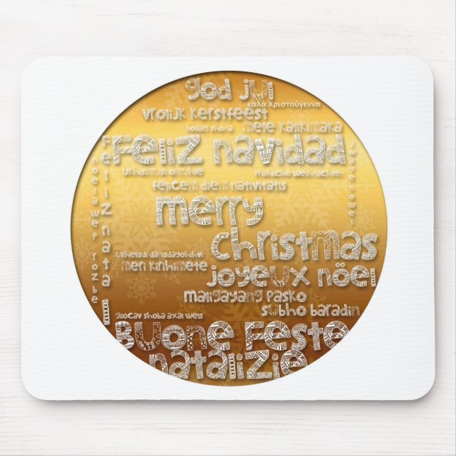 Mousepad Saudável da Navidad de Natal Internaciona (Frente)