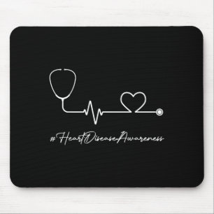 Mousepad Saúde do Coração Conscientização sobre Doenças Car