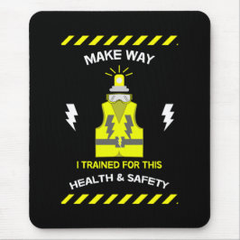 Mousepad Saúde E Segurança Engraçadas | NEBOSH | Oficial | 