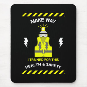 Mousepad Saúde E Segurança Engraçadas NEBOSH Oficial
