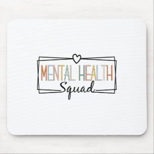 Mousepad Saúde Esquadrão Cérebro Doença Mental Sensibilizaç