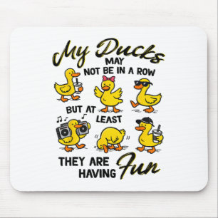 Mousepad Saúde Mental Ansiedade Pato Meus Patos Podem Não E