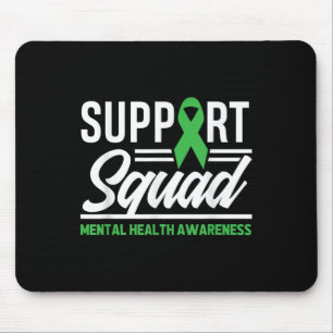 Mousepad Saúde Mental do Guerreiro Suporta Saúde Mental Esq