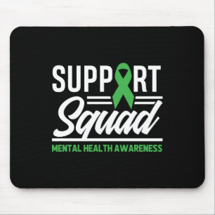 Mousepad Saúde Mental do Guerreiro Suporta Saúde Mental Esq