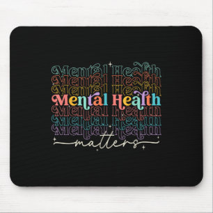 Mousepad Saúde Mental É Consciência Da Doença Cerebral Huma