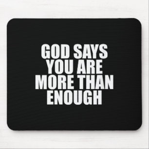 Mousepad Saúde Mental Feminina Motivacional Deus Diz Que Vo