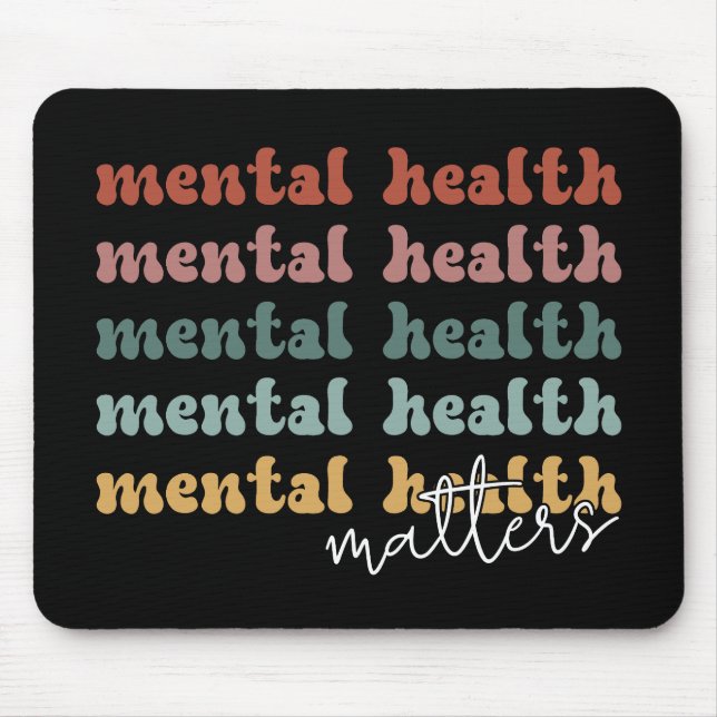 Mousepad Saúde Mental Importa Sensibilização Retroativa (Frente)