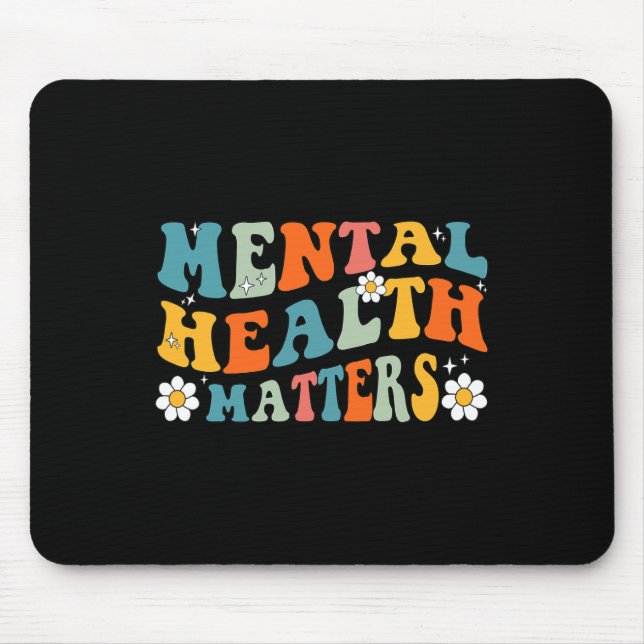 Mousepad Saúde Mental Importa Terapia Psicóloga De Groovy (Frente)