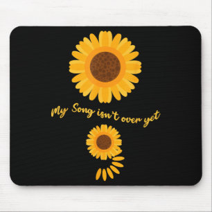 Mousepad Saúde Mental Ponto e Vírgula Girassol Prevenção Su