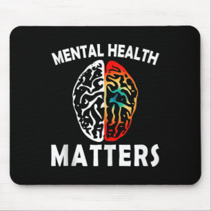 Mousepad Saúde Mental S O Cérebro Humano Alarmes Para A Saú