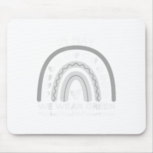 Mousepad Saúde Mental S Vestimos o Green Mental Health Awar